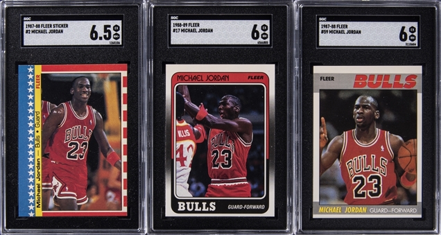 1980s Topps and Fleer Basketball High Grade Complete Sets Collection (5 Different)  Including SGC Graded Jordan Cards 